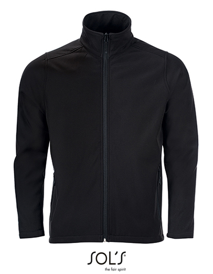 Goedkope Heren Softshell Jas Sols Race 01195 Zwart