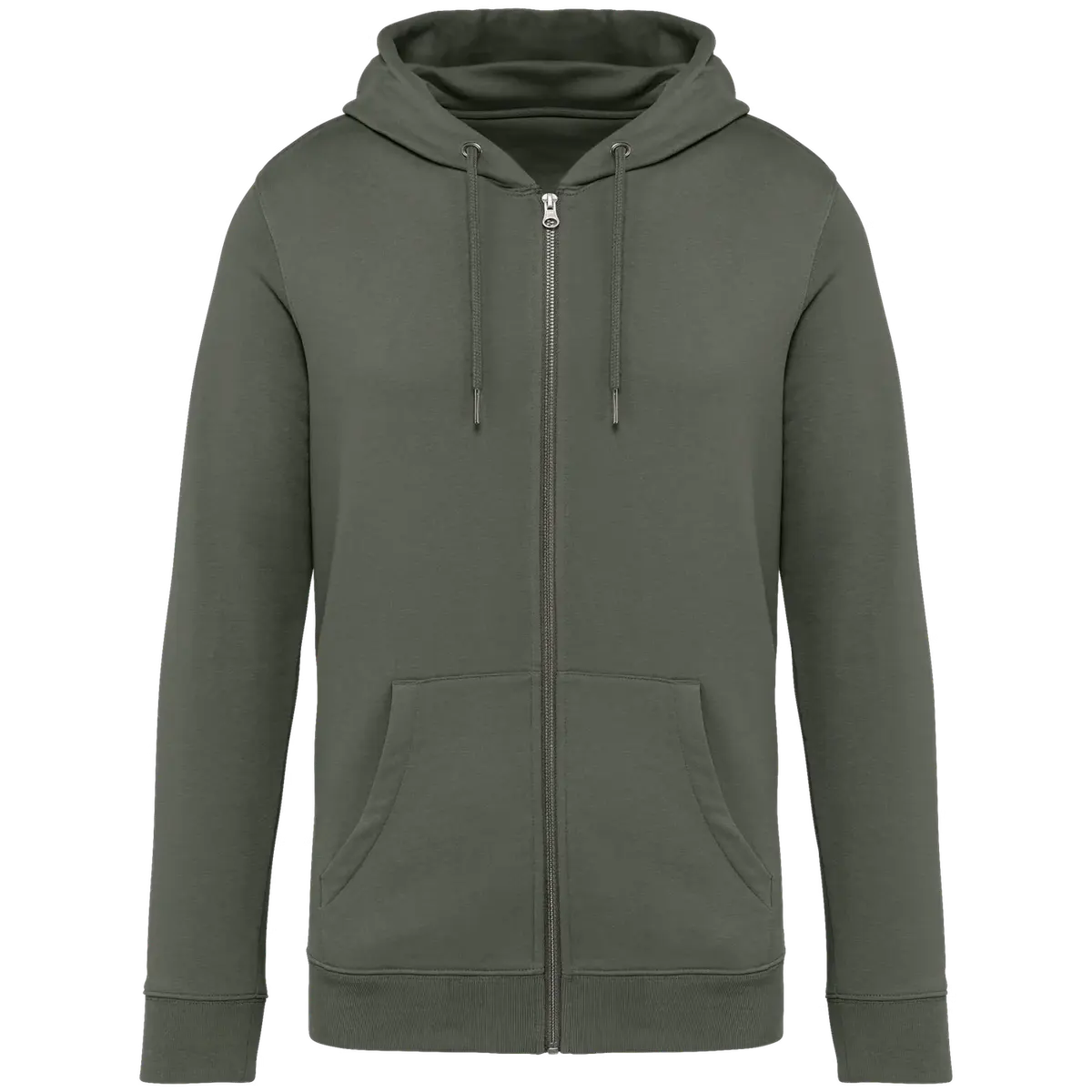 Ecologische Hooded Sweater Full Zip Native Spirit NS402 Organic Khaki