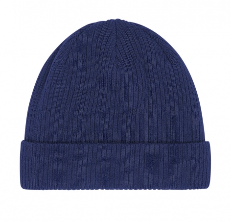 Muts Biologisch Cotton Beanie Beechfield B50 Oxford Navy