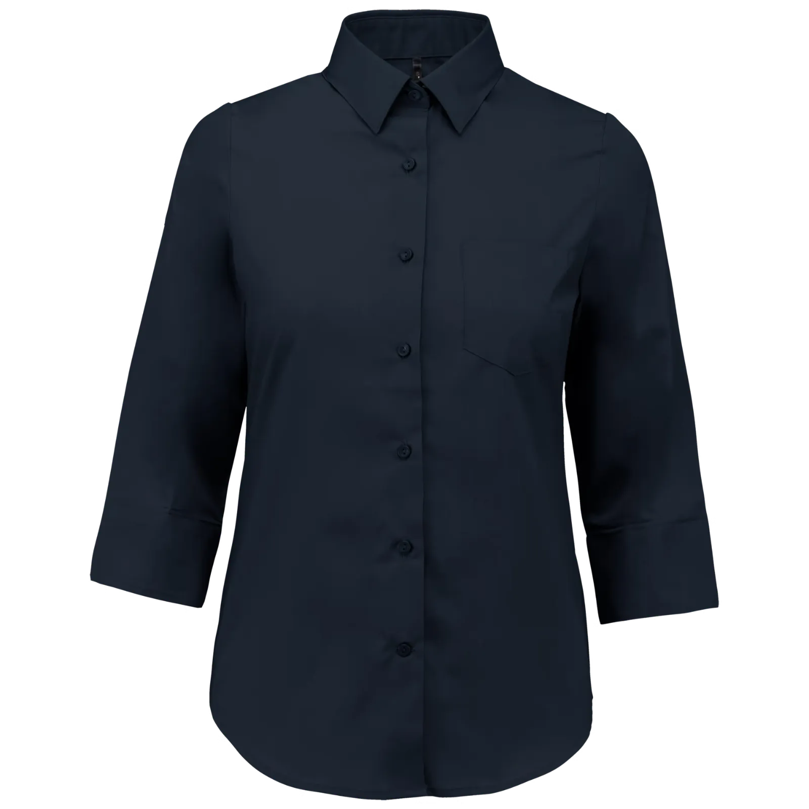 Dames Blouse 3/4 mouw Kariban K558 in Dames Blouse 3-4 mouw Kariban K558 NAVY
