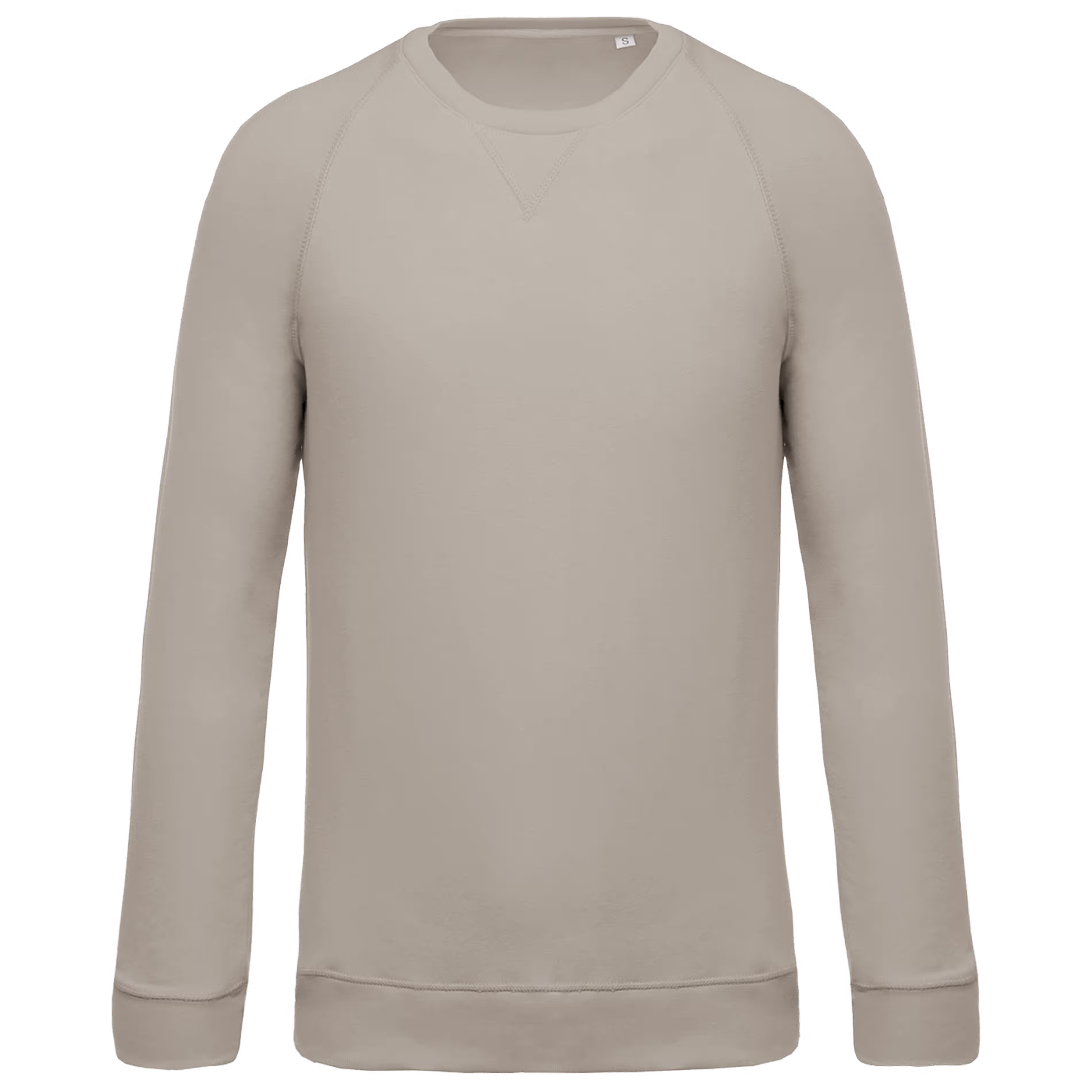Heren Sweater Kariban BIO raglanmouwen K480 Clay