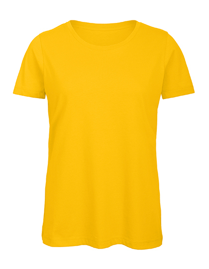 Dames T-shirt Biologisch B&C Inspire TW043 - Gold