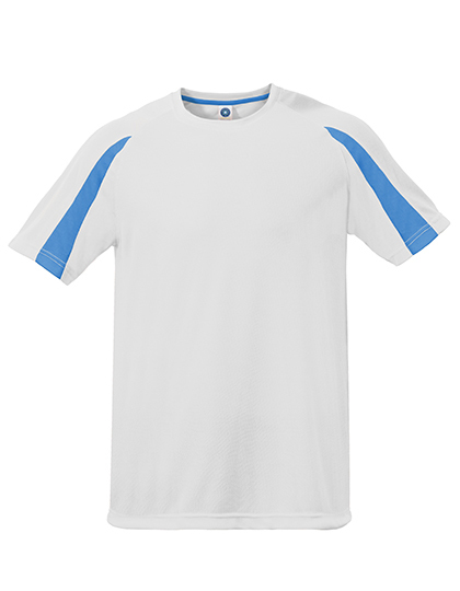 Goedkope Sportshirt Starworld Unisex Contrast SW309 - White / Atoll