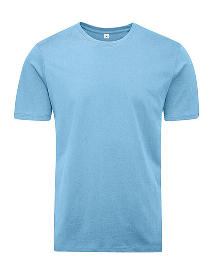 Heren T-shirt Organisch Mantis M01 - Sky Blue