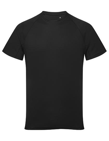 Heren Sportshirt TriDri Panelled Tech Tee TR011 - Black