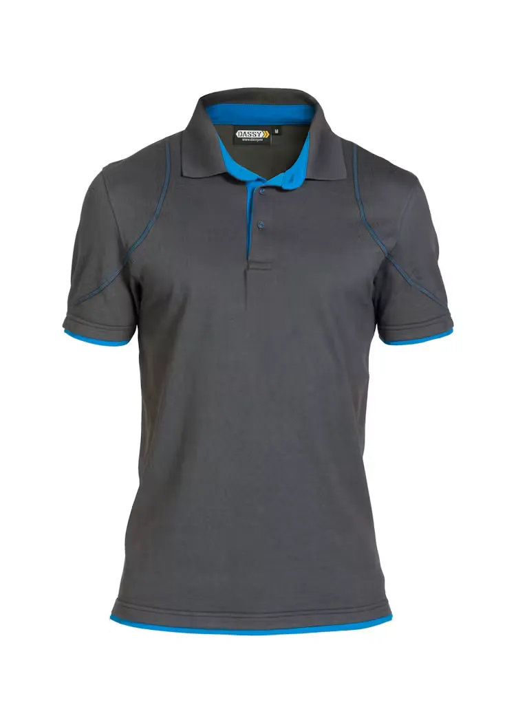 DASSY Polo Orbital 710011 in DASSY Polo Orbital 710011 ANTRACIET GRIJS-AZUUR BLAUW