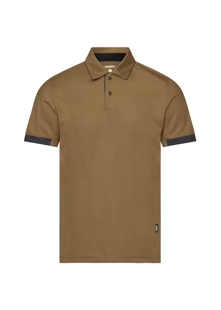 DASSY Polo Traxion Next 710079 in DASSY Polo Traxion Next 710079 LEEM BRUIN-ANTRACIET GRIJS