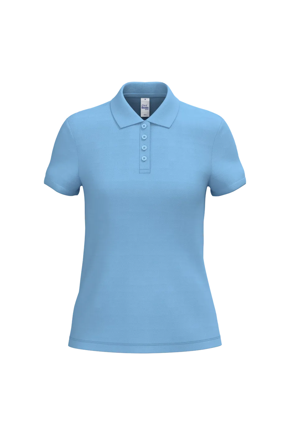 Dames Polo iDeal Basic Brand Sky Blue