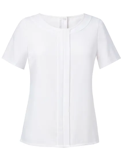 Dames Blouse Korte Mouw Brook Taverner Felina 2265 in Dames Blouse Korte Mouw Brook Taverner Felina 2265 Wit