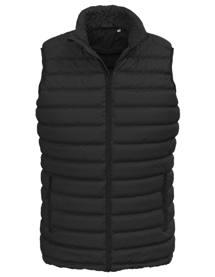 Heren Bodywarmer Stedman Lux Padded Vest ST5430 Black Opal