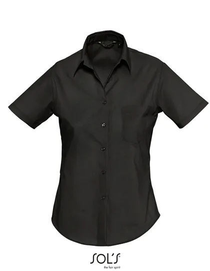 Dames Blouse Korte Mouw Sol's Escape 16070 in Dames Blouse Korte Mouw Sol's Escape 16070 Zwart