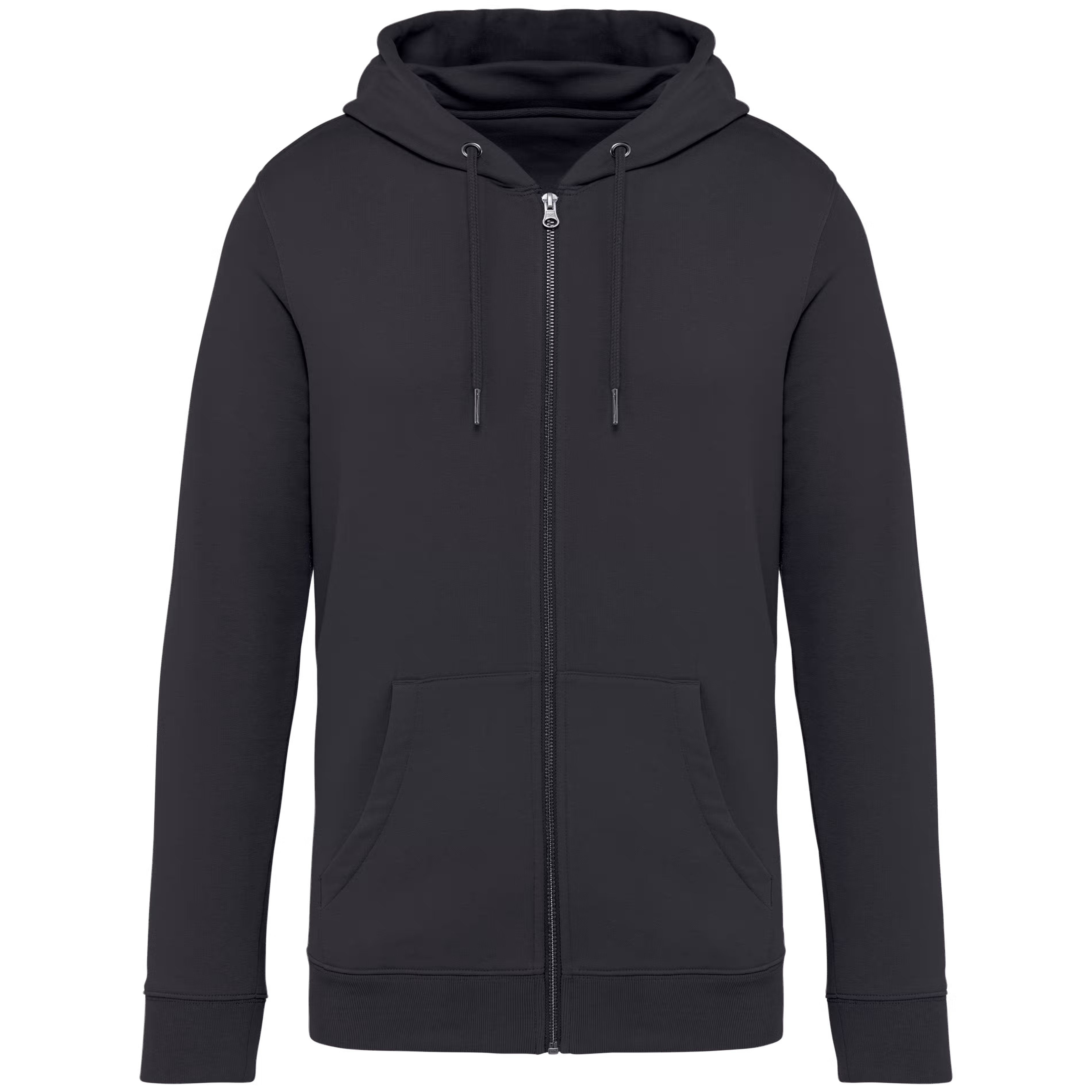 Ecologische Hooded Sweater Full Zip Native Spirit NS402 Iron Grey