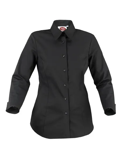 Dames Blouse 3/4 mouw CG Ferrara 00640-15 in Dames Blouse 3/4 mouw CG Ferrara 00640-15 Zwart
