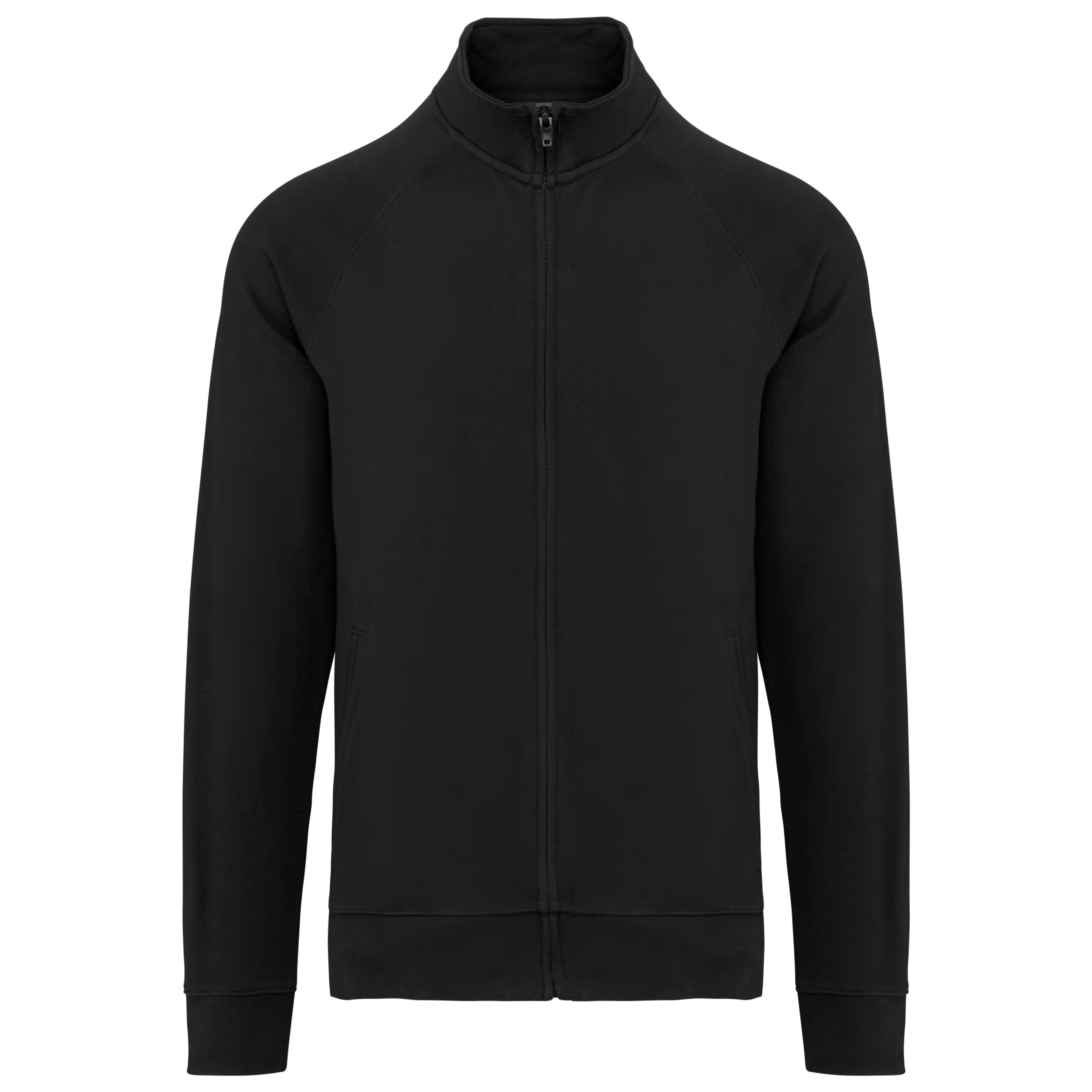 Werktrui WK406 met raglan mouwen Zwart
