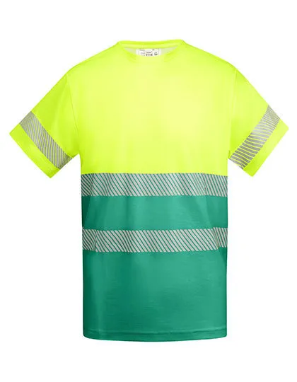 Veiligheid T-shirt Roly Tauri HV9317 in Veiligheid T-shirt Roly Tauri HV9317 Garden Green-Fluo Yellow