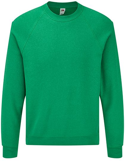 Sweater Raglan Fruit of the Loom 62-216-0 heather green