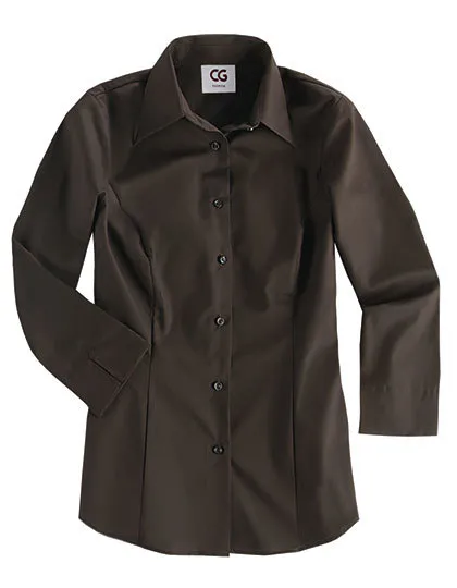 Dames Blouse 3/4 mouw CG Ferrara 00640-15 in Dames Blouse 3/4 mouw CG Ferrara 00640-15 Chocolate