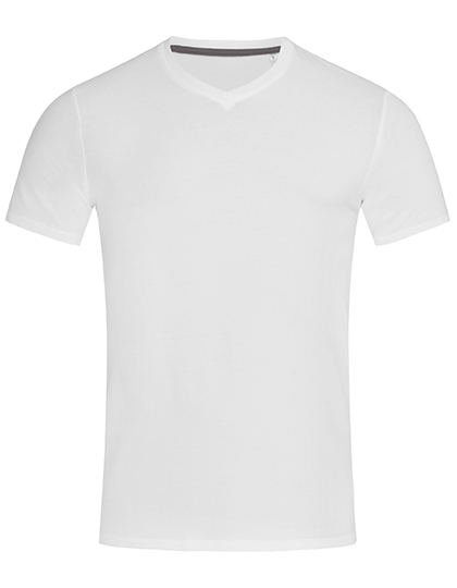 Heren T-shirt V Hals Stedman Clive ST9610 - White