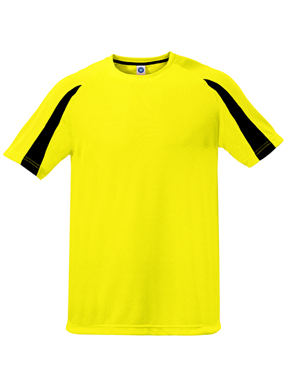 Goedkope Sportshirt Starworld Unisex Contrast SW309 - Fluor Yellow / Black