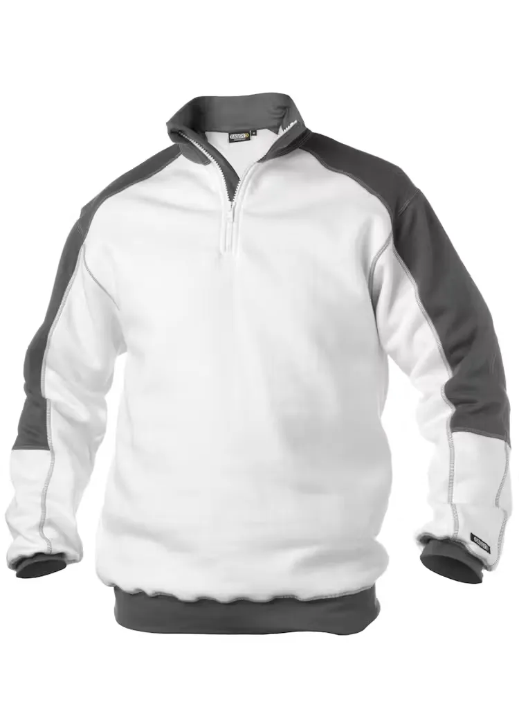 DASSY Sweater Basiel 300358 - DASSY Sweater Basiel 300358 WIT-CEMENTGRIJS