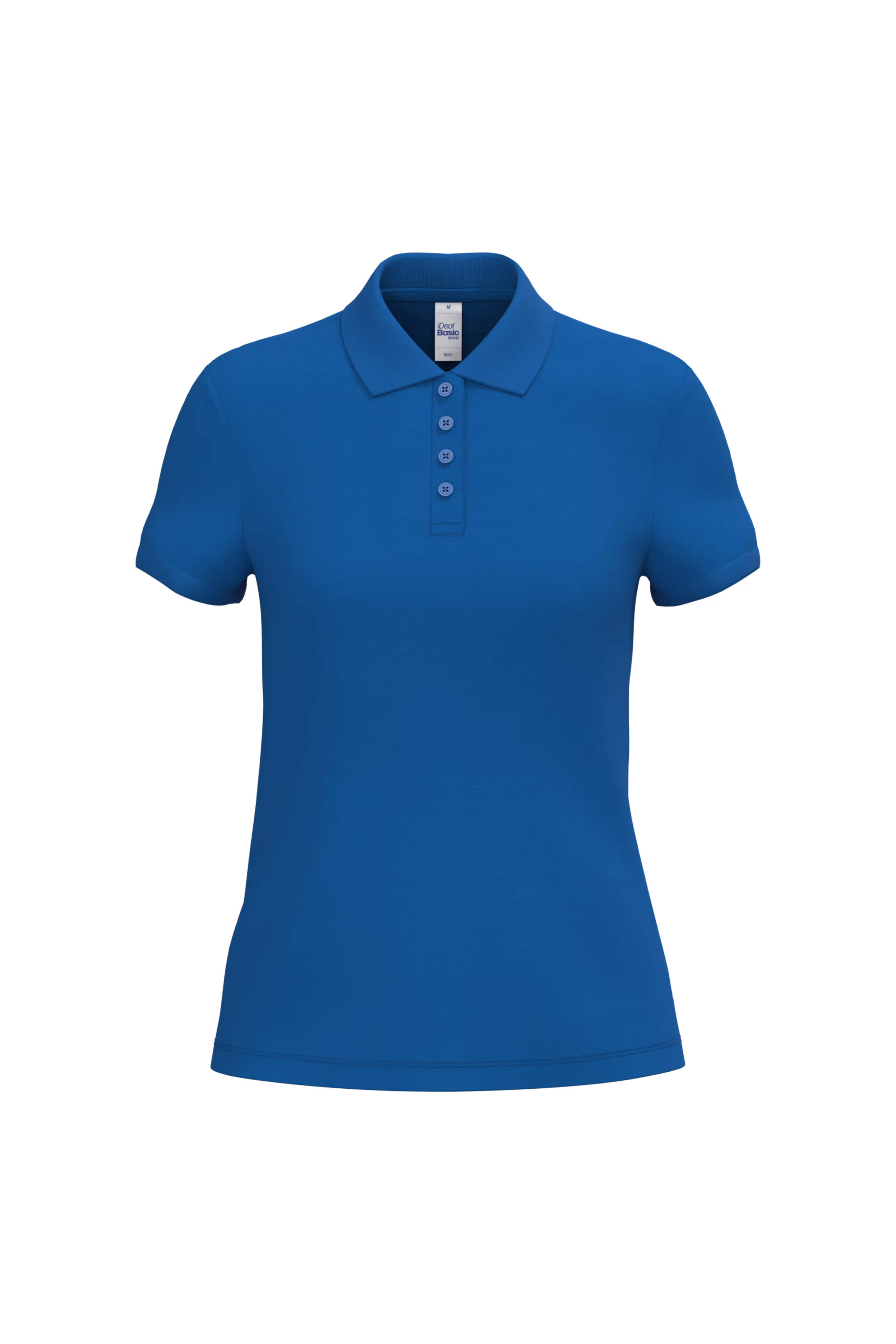 Dames Polo iDeal Basic Brand Royal Blue
