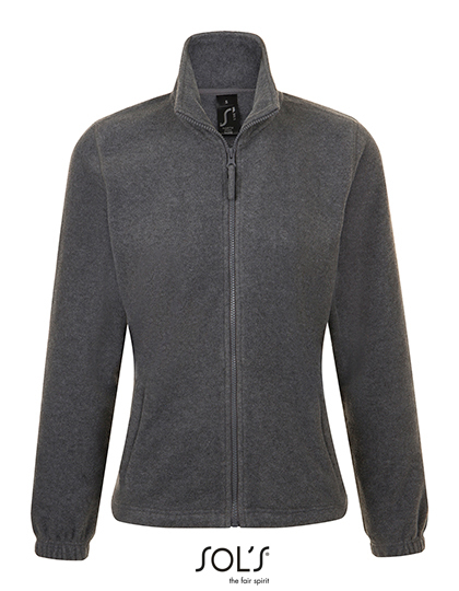 Dames Fleece Vest Sols North 54500 Grey melange