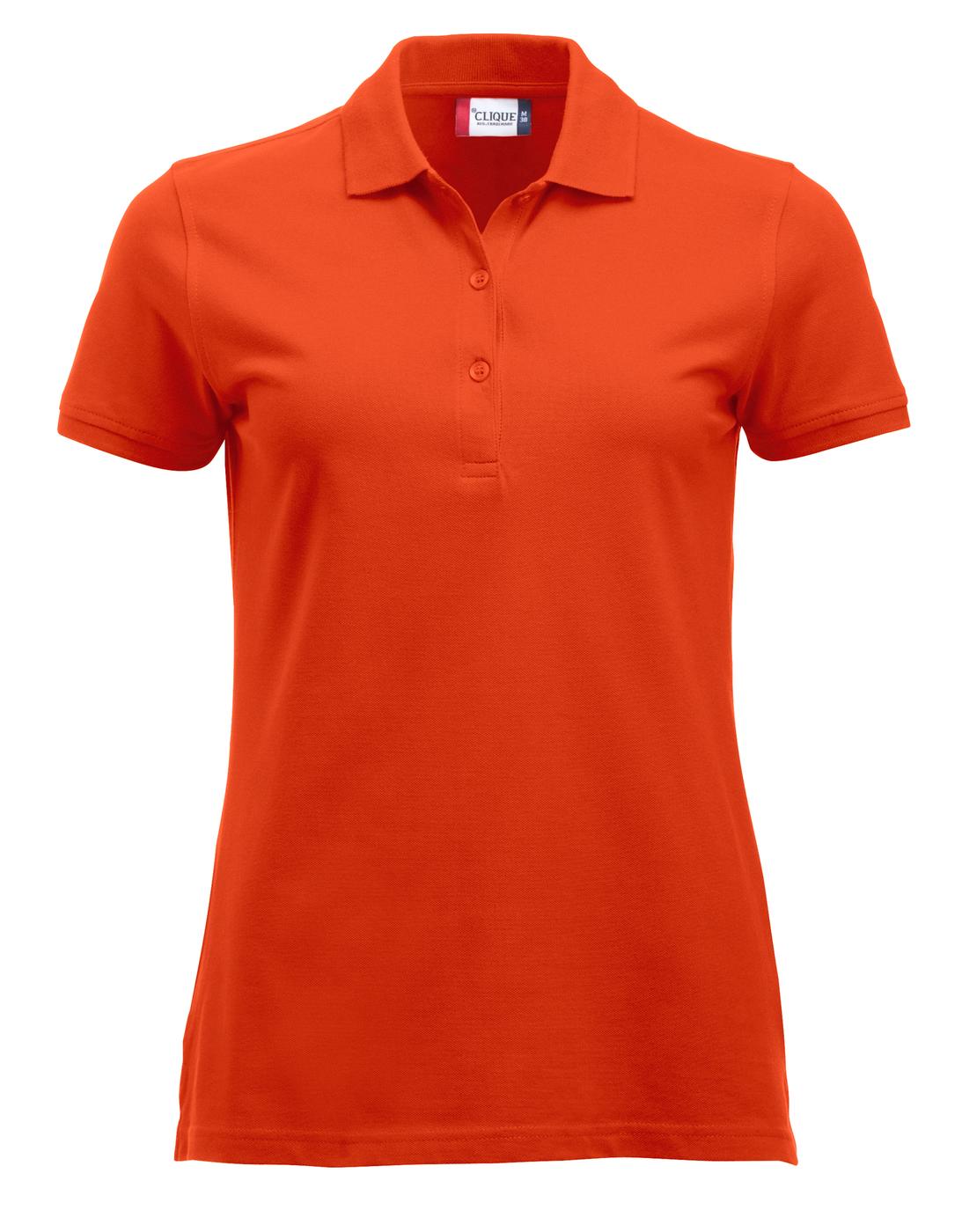 Dames Polo Clique Classic Marion 028246 - Diep Oranje