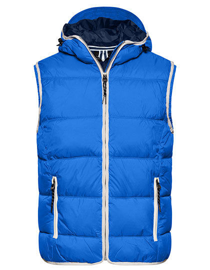 Heren Bodywarmer Daiber JN1076 nautic Blue-Wit