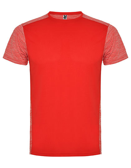 Heren Sportshirt Roly Zolder CA6653 - Red / Heather Red