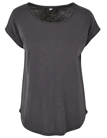 Dames T-shirt Build Your Brand BY036 in dark shadow