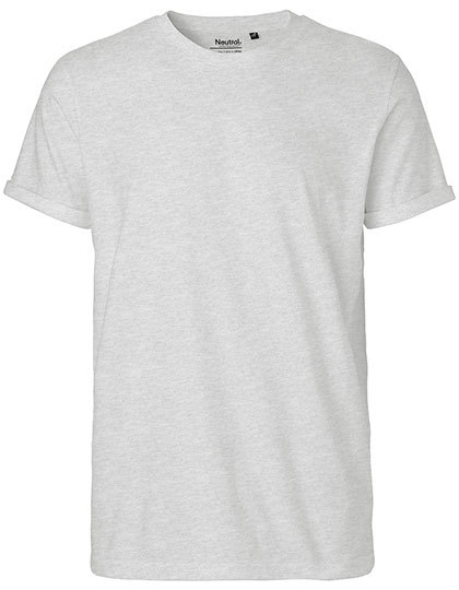 Heren T-shirt Neutral Roll Up O60012 - Ash Grey