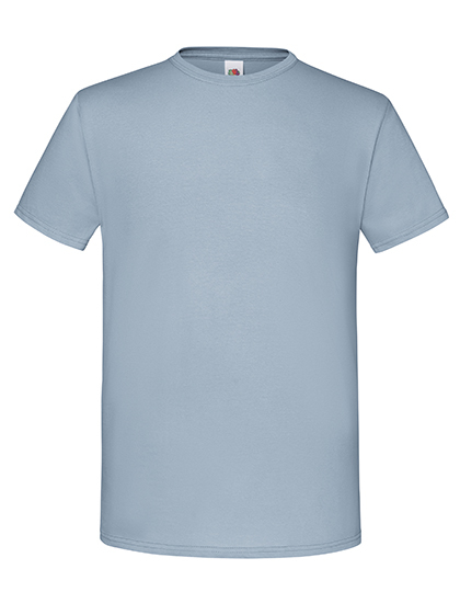 Heren T-shirt Fruit of the loom 61-430-0 - Mineral Blue