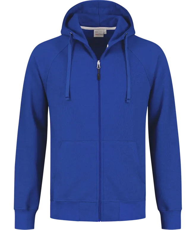 Heren Hooded Sweater met rits Santino Reno  in Heren Hooded Sweater met rits Santino Reno Royal Blue