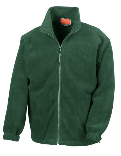 Heren Fleece Vest Result R036X forest green