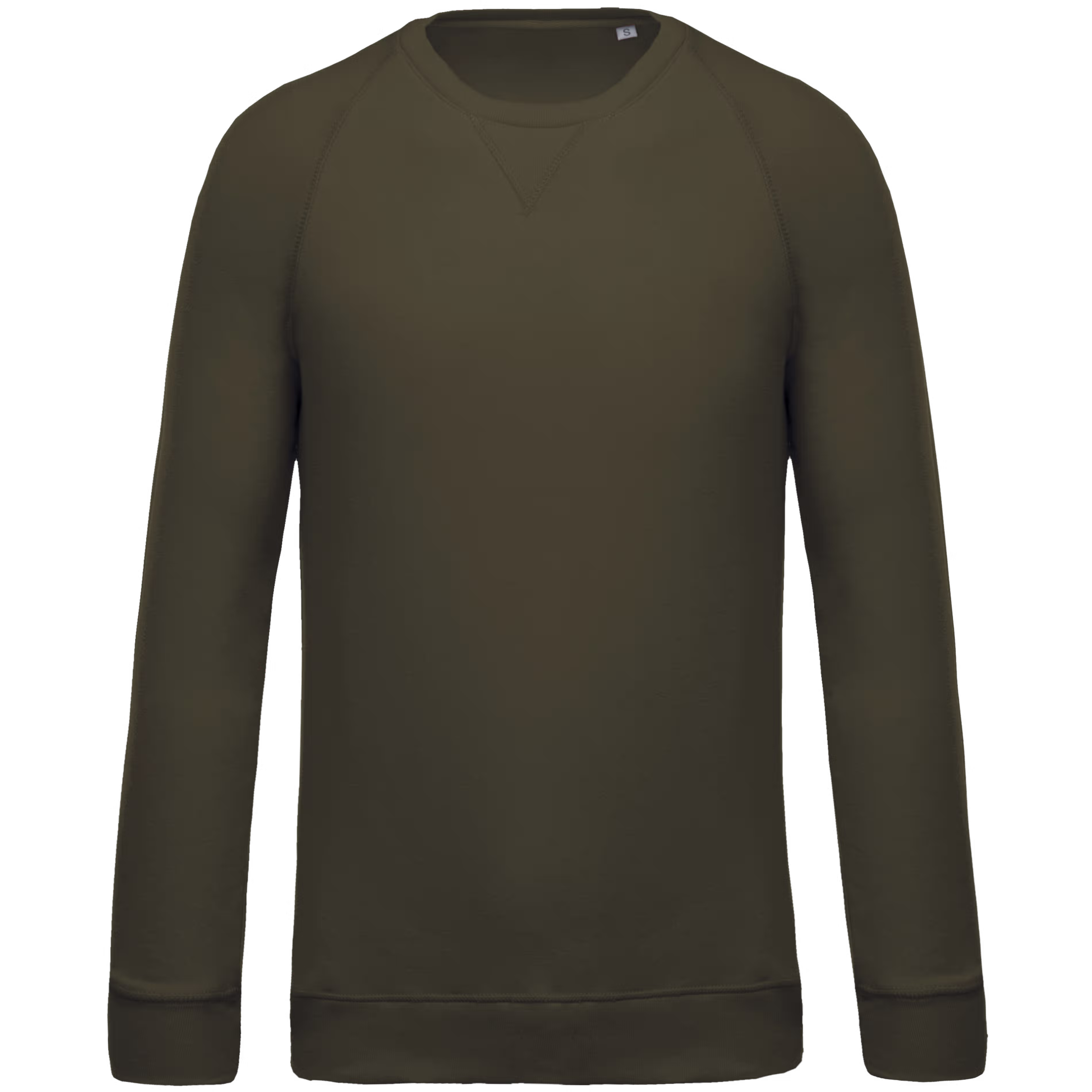 Heren Sweater Kariban BIO raglanmouwen K480 Mossy Green