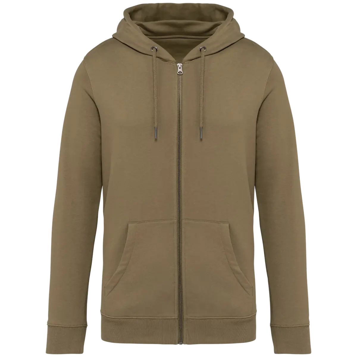Ecologische Hooded Sweater Full Zip Native Spirit NS402 Light Olive Green