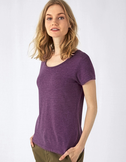 Dames T-shirt Triblend B&C TW056