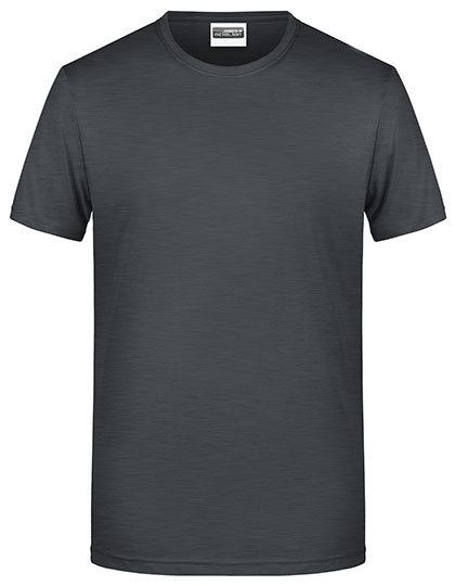 Heren T-shirt Daiber Basic-T 8008 - Black Heather