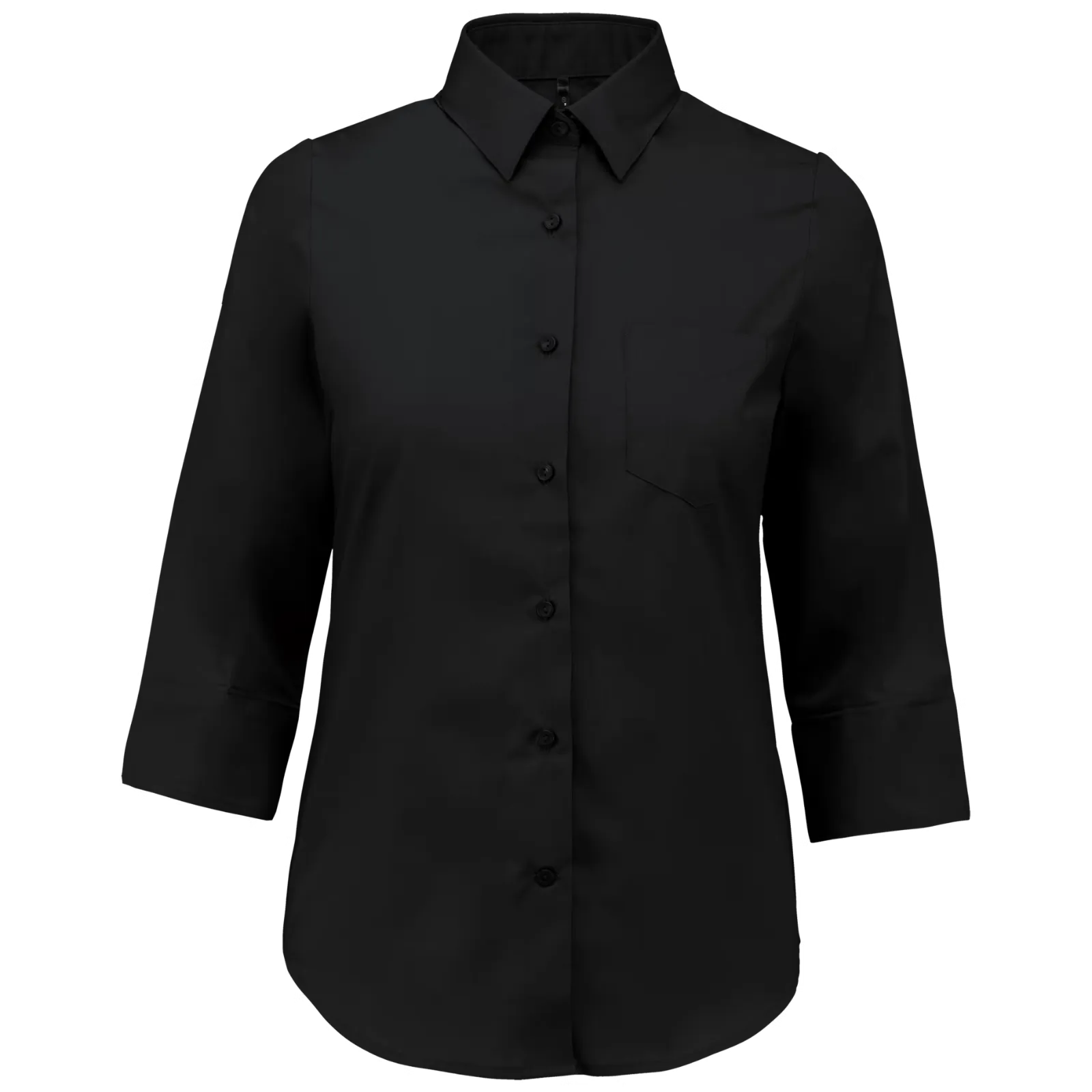 Dames Blouse 3/4 mouw Kariban K558 in Dames Blouse 3-4 mouw Kariban K558 BLACK