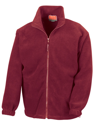 Heren Fleece Vest Result R036X burgundy