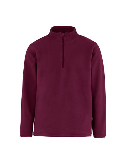 Heren Fleece Sweater Neutral R73603 Bordeaux