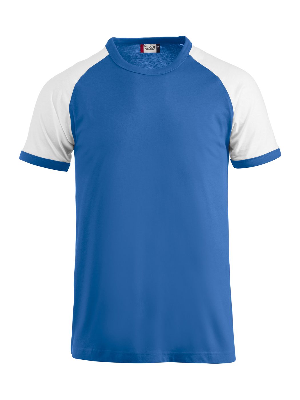 Heren T-shirt Clique Raglan-T 029326 - Kobalt-White