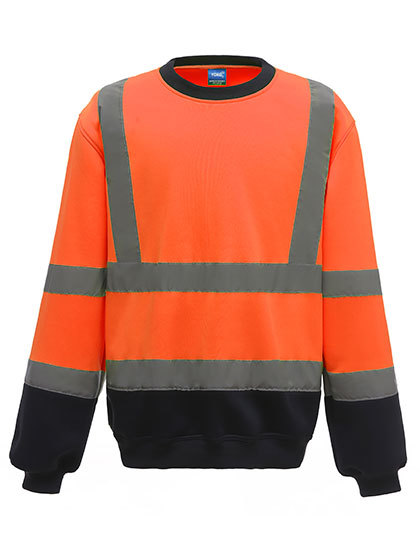 Sweater High Visibility HVJ510 Hi-Vis Orange-Navy