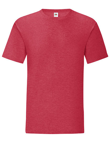 Heren T-shirt Fruit of the loom 61-430-0 - Heather Red