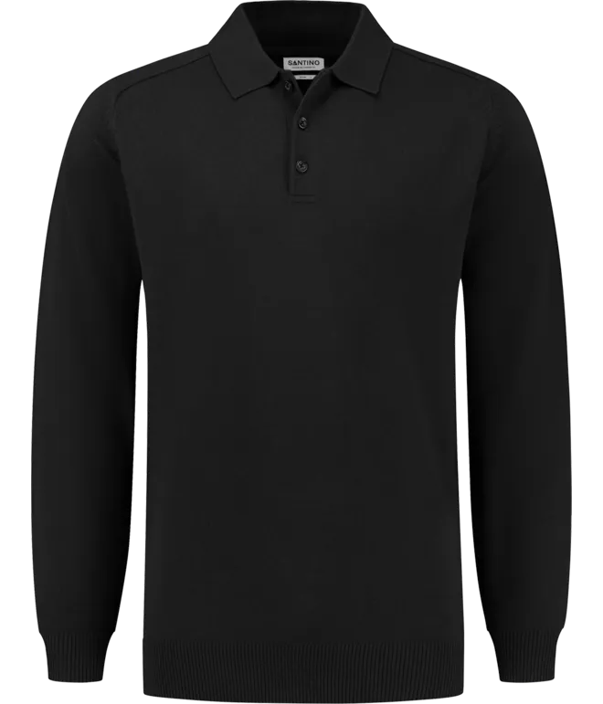 Polosweater Santino Praha in Polosweater Santino Praha Zwart