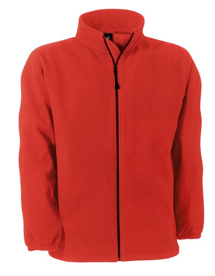 Heren Fleece Vest B&C Windprotek FU749 Red