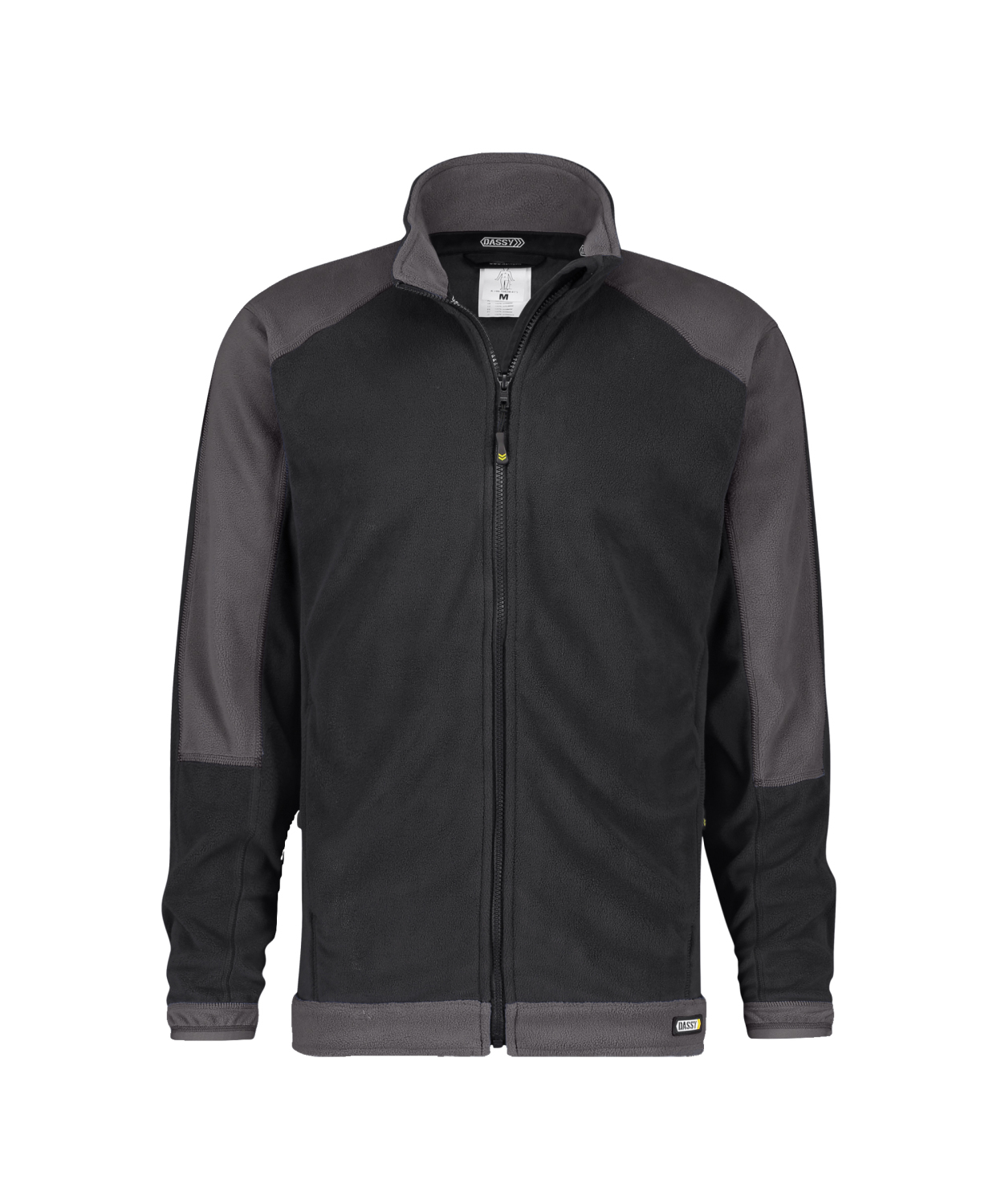 DASSY Fleece Vest Kazan ZWART-CEMENT GRIJS