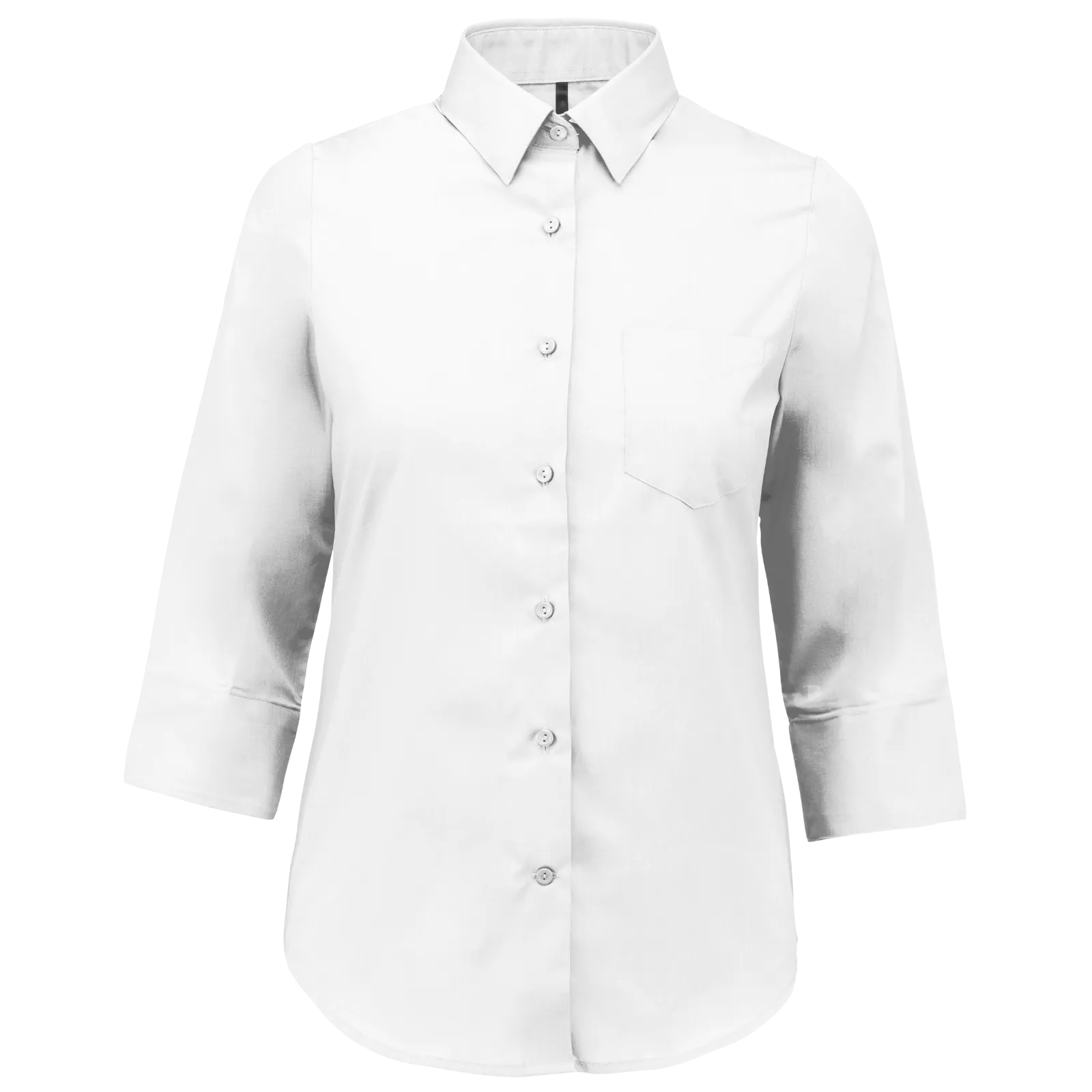 Dames Blouse 3/4 mouw Kariban K558 in Dames Blouse 3-4 mouw Kariban K558 WHITE