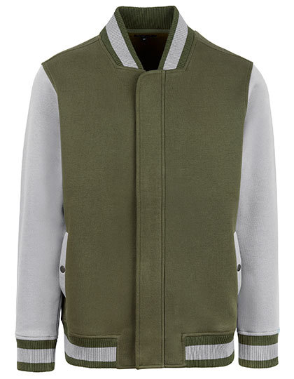 Baseball Jacket HRM Premium 709 - olive-Stone