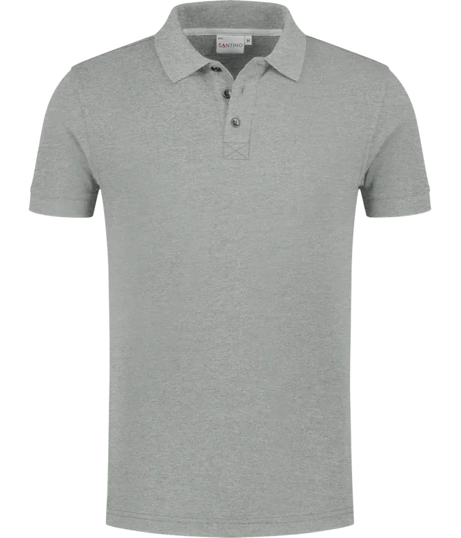 Heren Polo Santino Max in Heren Polo Santino Max Sport Grey